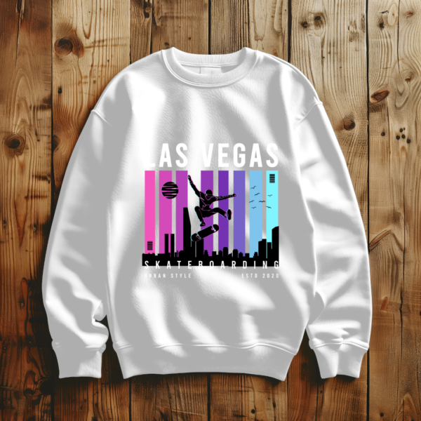 Las vegas skateboarding T-shirt - Image 4