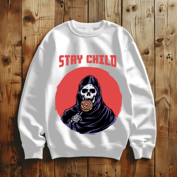 Stay child with grim reaper T-shirt - Image 4