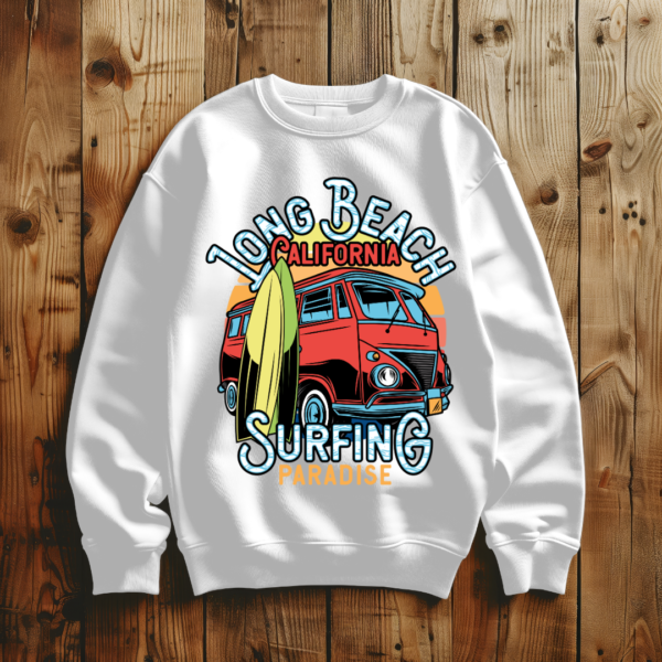 Long beach California surfing paradise T-shirt - Image 5