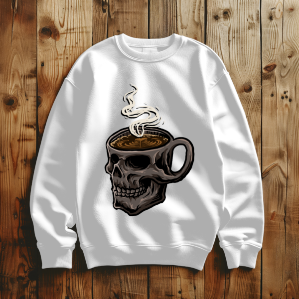 skull coffee mug T-shirt - Image 5