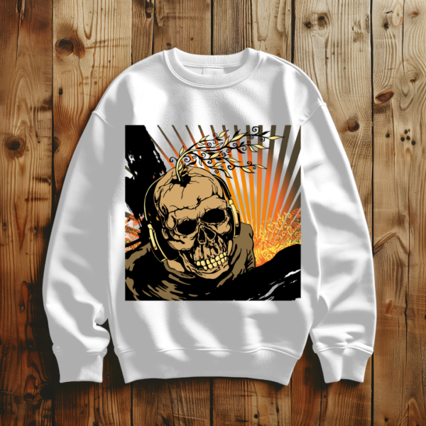 Skull with plant T-shirt - Image 6