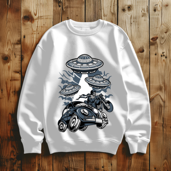 Spaceships with car & bike T-shirt - Image 6