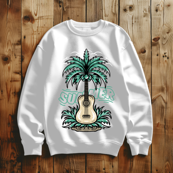 Summer with guitar tree T-shirt - Image 6