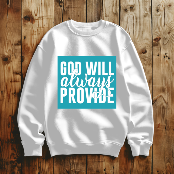 God Will Always Provide T-Shirt - Image 5