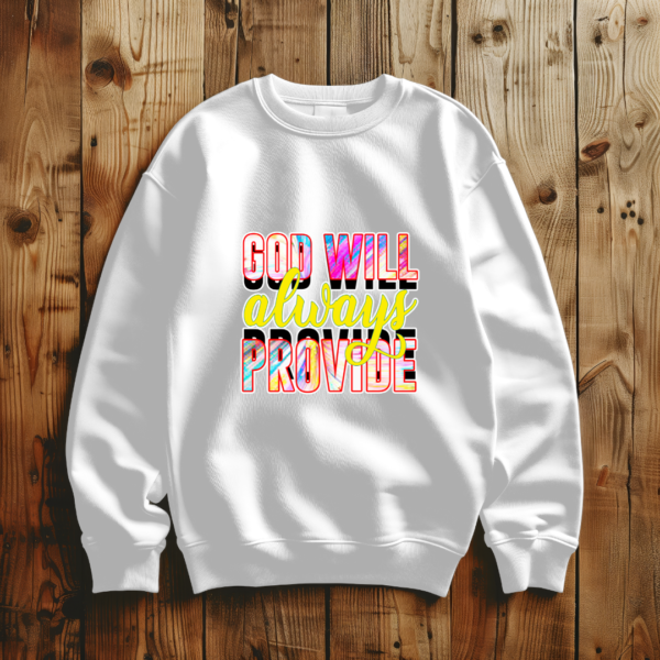 God Will Always Provide T-Shirt - Image 5