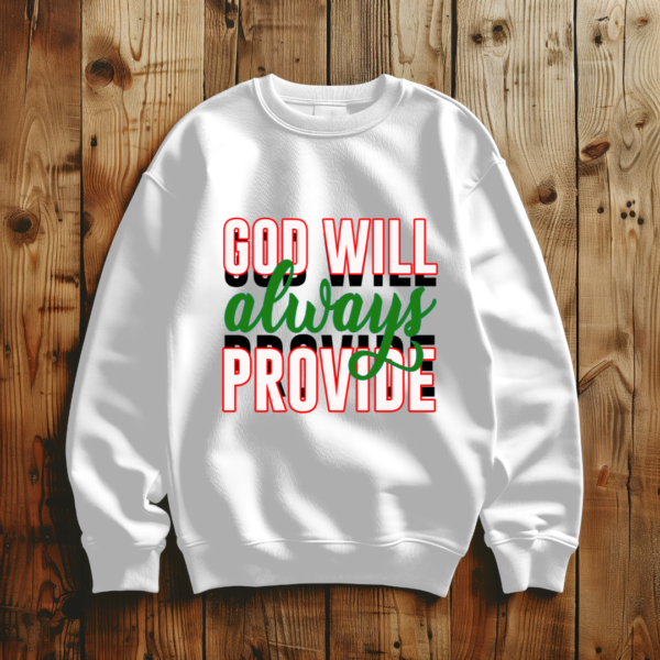 God Will Always Provide T-Shirt - Image 5