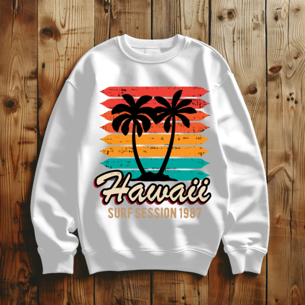 Hawaii Surf Session 1987 T-shirt - Image 5