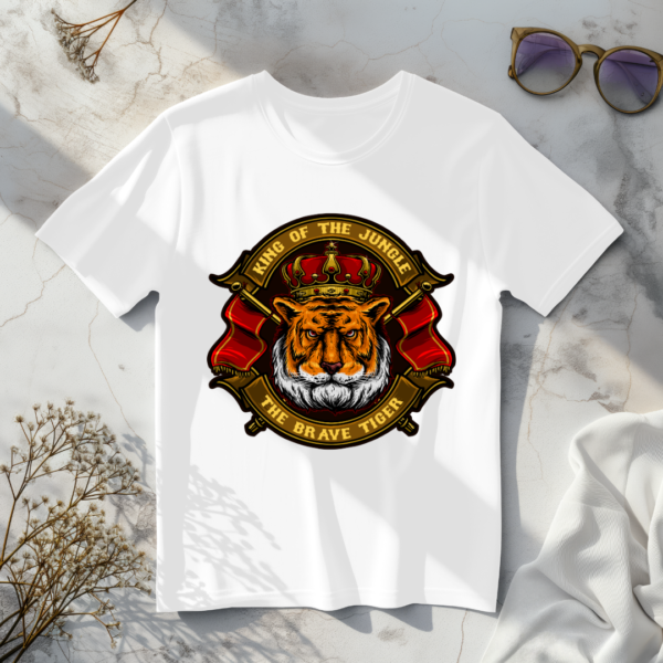 King of the jungle The brave tiger T-shirt - Image 6