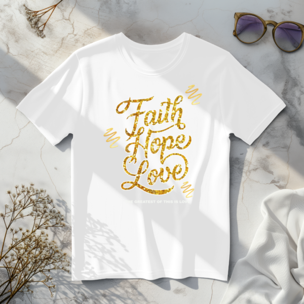 Faith Hope Love T-Shirt - Image 4