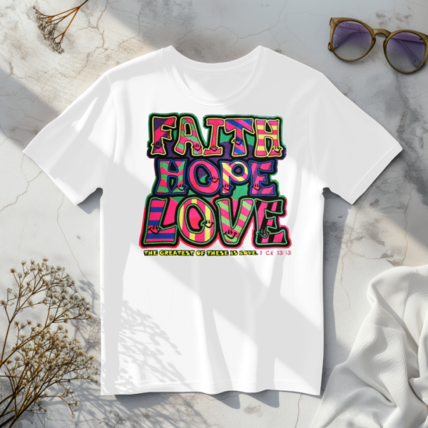 Faith Hope Love T-shirt - Image 4