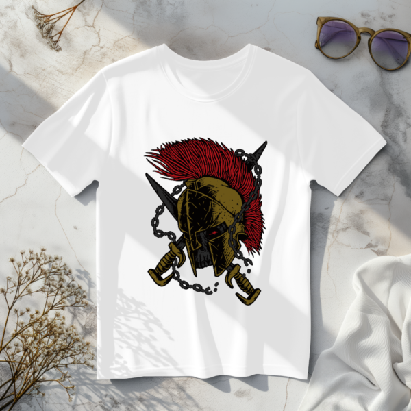 Skull Knight White T-shirt