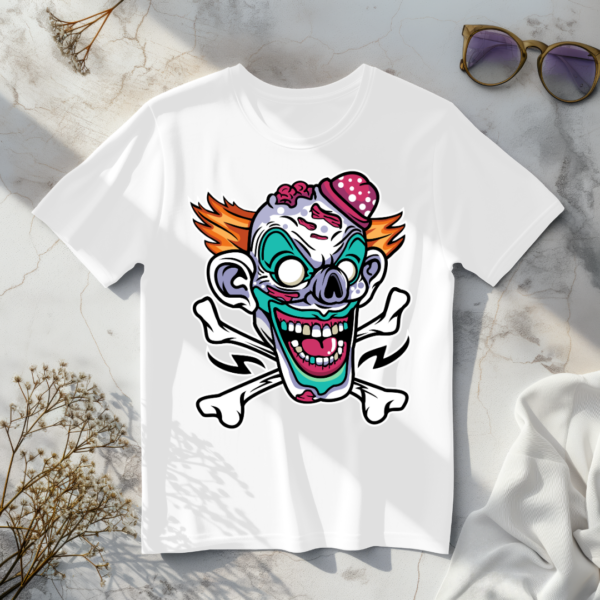 Skull Clown White t-shirt