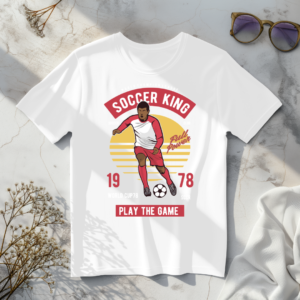 Soccer King white t- shirt