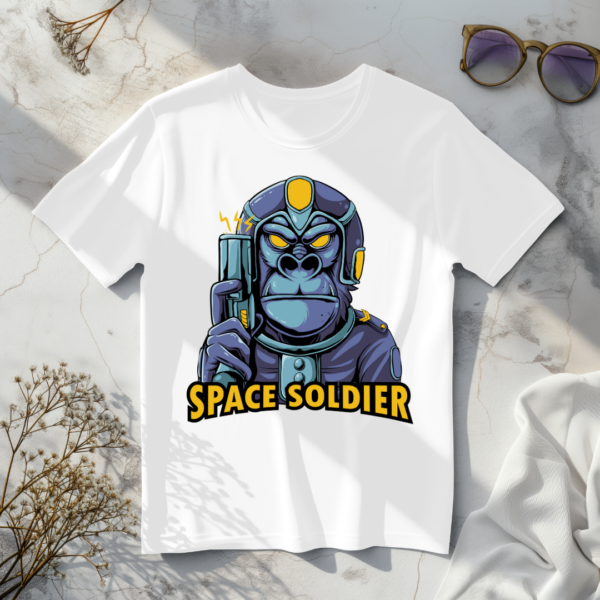 Space soldier white t-shirt