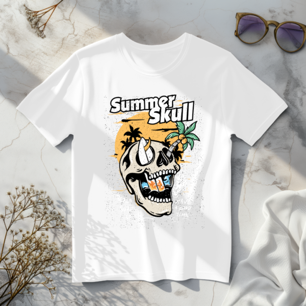 Summer skull T-shirt - Image 6