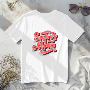 Super Mom White t-shirt