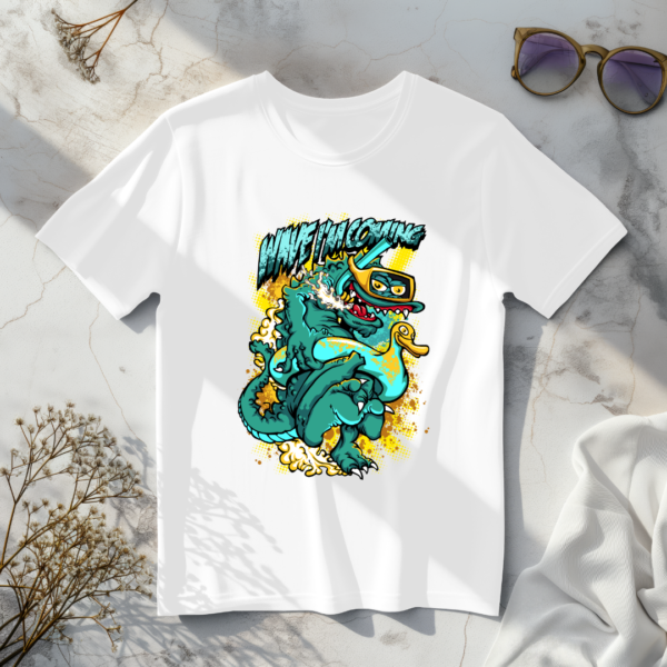 Wave Incoming With Sea Creature T-Shirt - Image 4