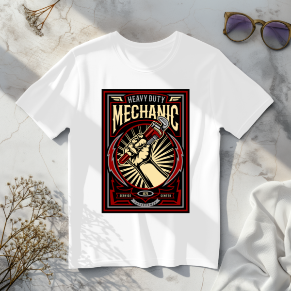 Heavy duty mechanic T-shirt - Image 6